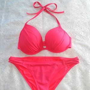 Shade & Shore Pink Bikini Swim Suit